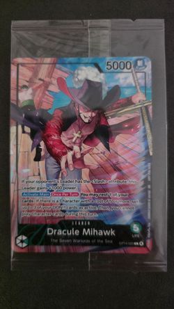 Dracule Mihawk Leader Card One Piece TCG OP14-020