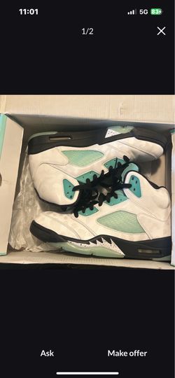 Air Jordan 5 Island Blue(SHIPPING)