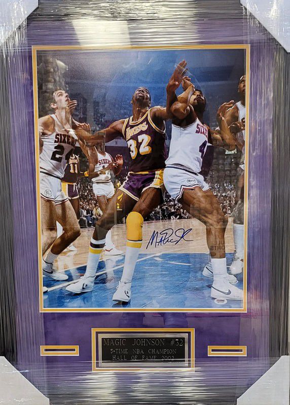 Magic Johnson Signed Jersey Framed Beckett Certified for Sale in Pittsburg,  CA - OfferUp