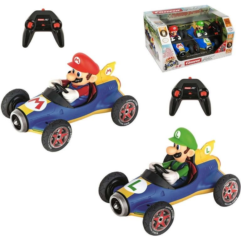 Mario Kart Mach 8 Mario and Luigi RC Cars, 2-pack