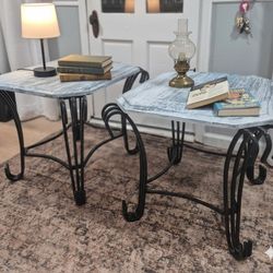 Pair Of Coastal Cute End Tables