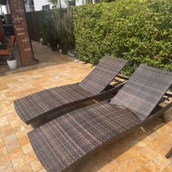 Set Of Two Pool Chairs