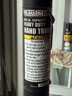 800lbs. Cap. HaulMaster Heavy Duty Hand Truck Solid Tires