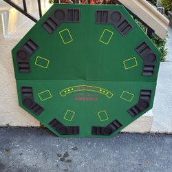 8 Player Foldable Poker Table