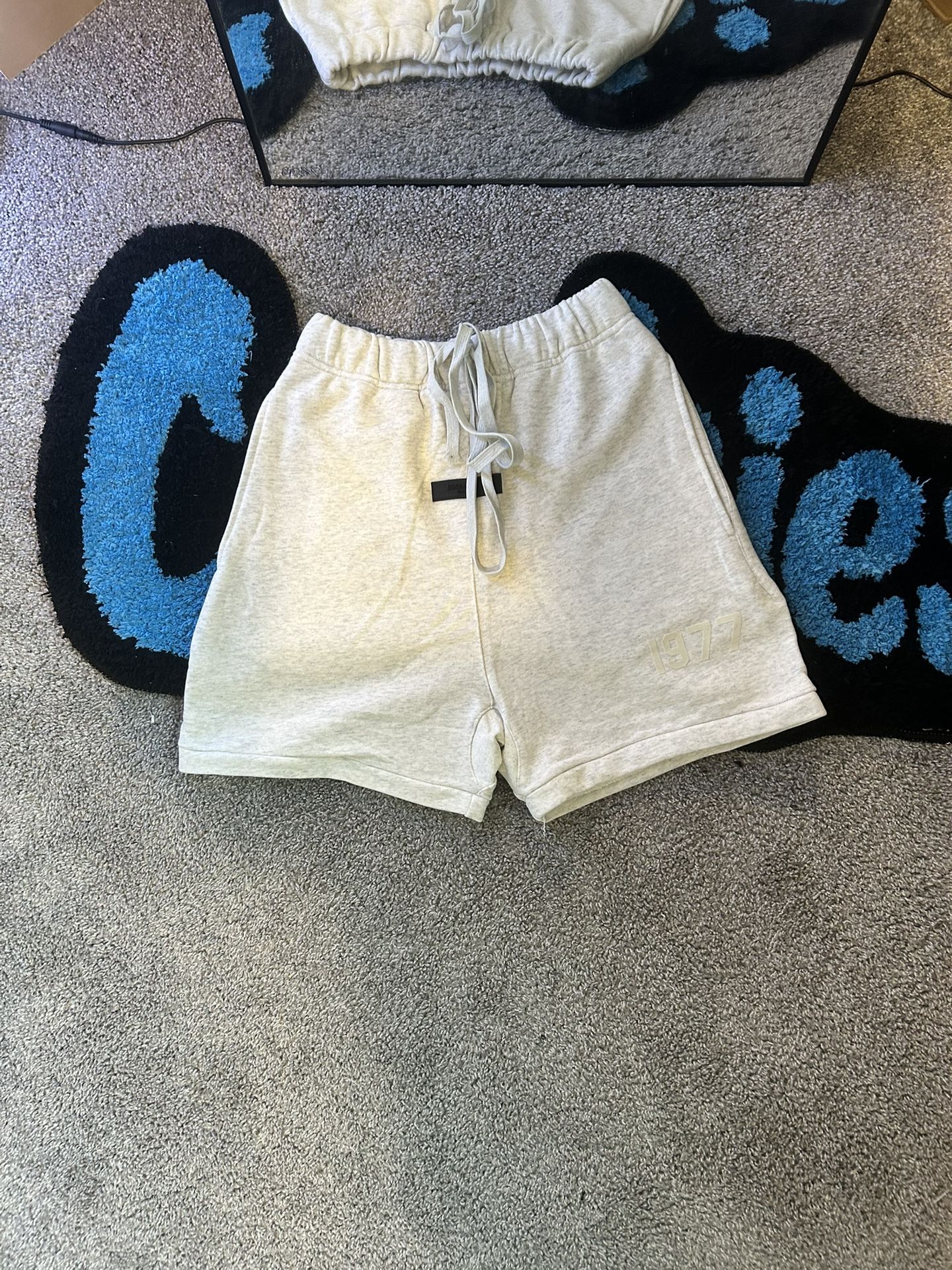 Essentials “1977” Cream Color Shorts 🩳