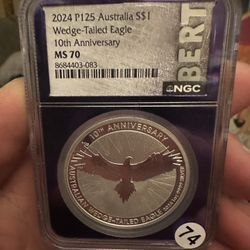 2024 P125 Australia $1 NGC Graded MS70