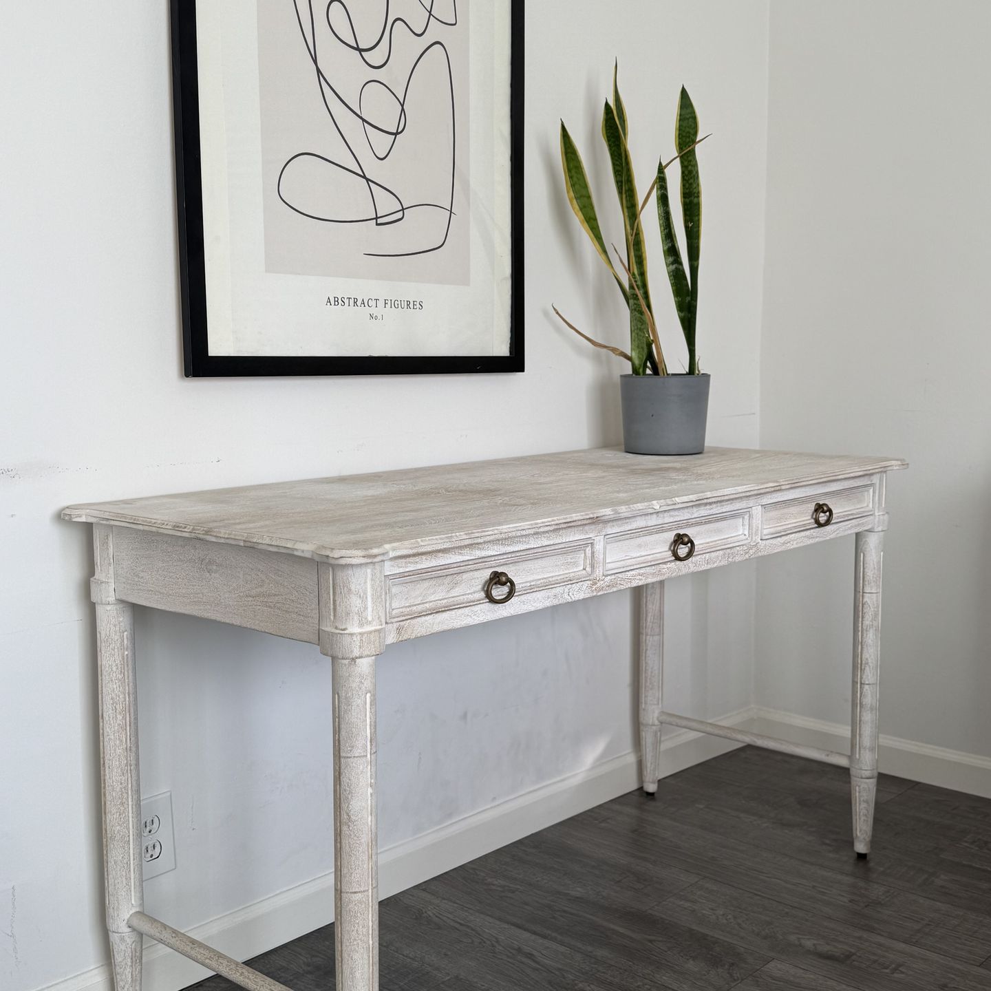 Anthropologie Washed Wood Desk