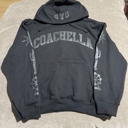 Gap Coachella Hoodie Black Size Medium w/ 2 Patches