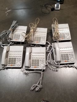 Panasonic D816 Business Phone System – 6 Phones + PBX – Works Great   Complete Panasonic D816 Digital Super Hybrid Business Phone System – includes 6 