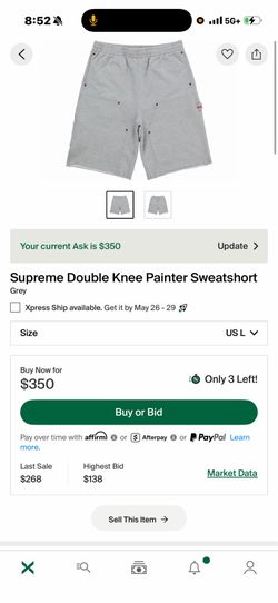 Supreme Double -Knee Painter Sweat Shorts
