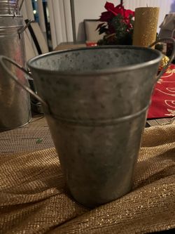Galvanized Metal Flower Vases