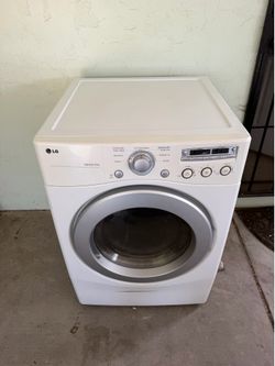 LG Front Load Electric Dryer with Sensor Dry – White