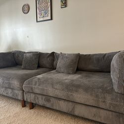 Assel 116'' Corduroy Sofa