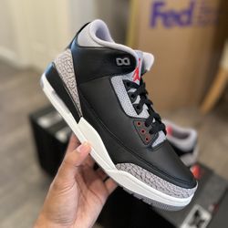 Air Jordan 3 black cement Size:12 and 7.5 Men’s