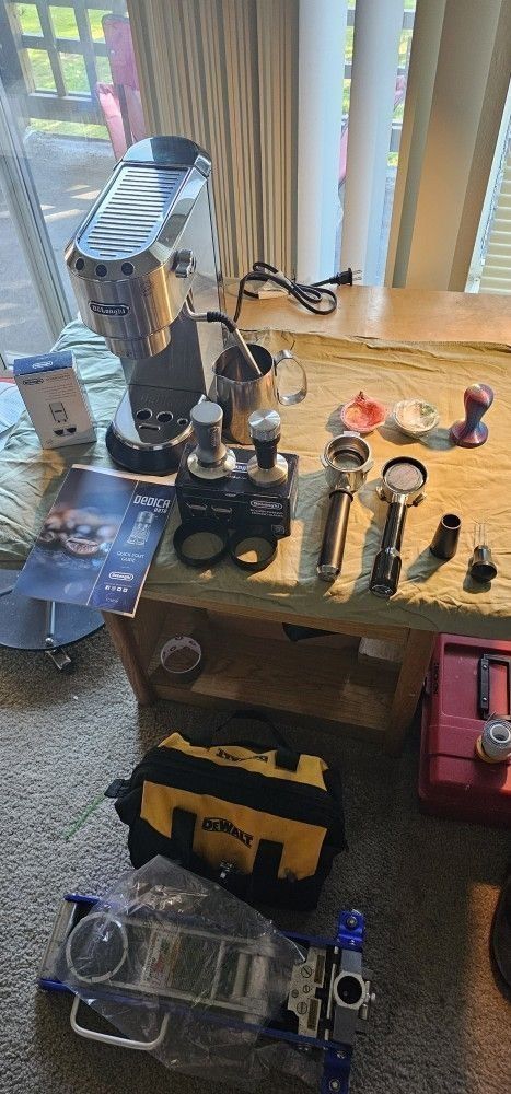 Delonghi Dedica, And Coffee Grinder