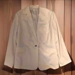 Vince Plus Size Women's Crepe Blazer Magnolia (Off White) Size 20 Cream