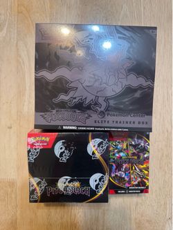 Pokemon Pitch Black Pokemon Center ETB and Booster Box