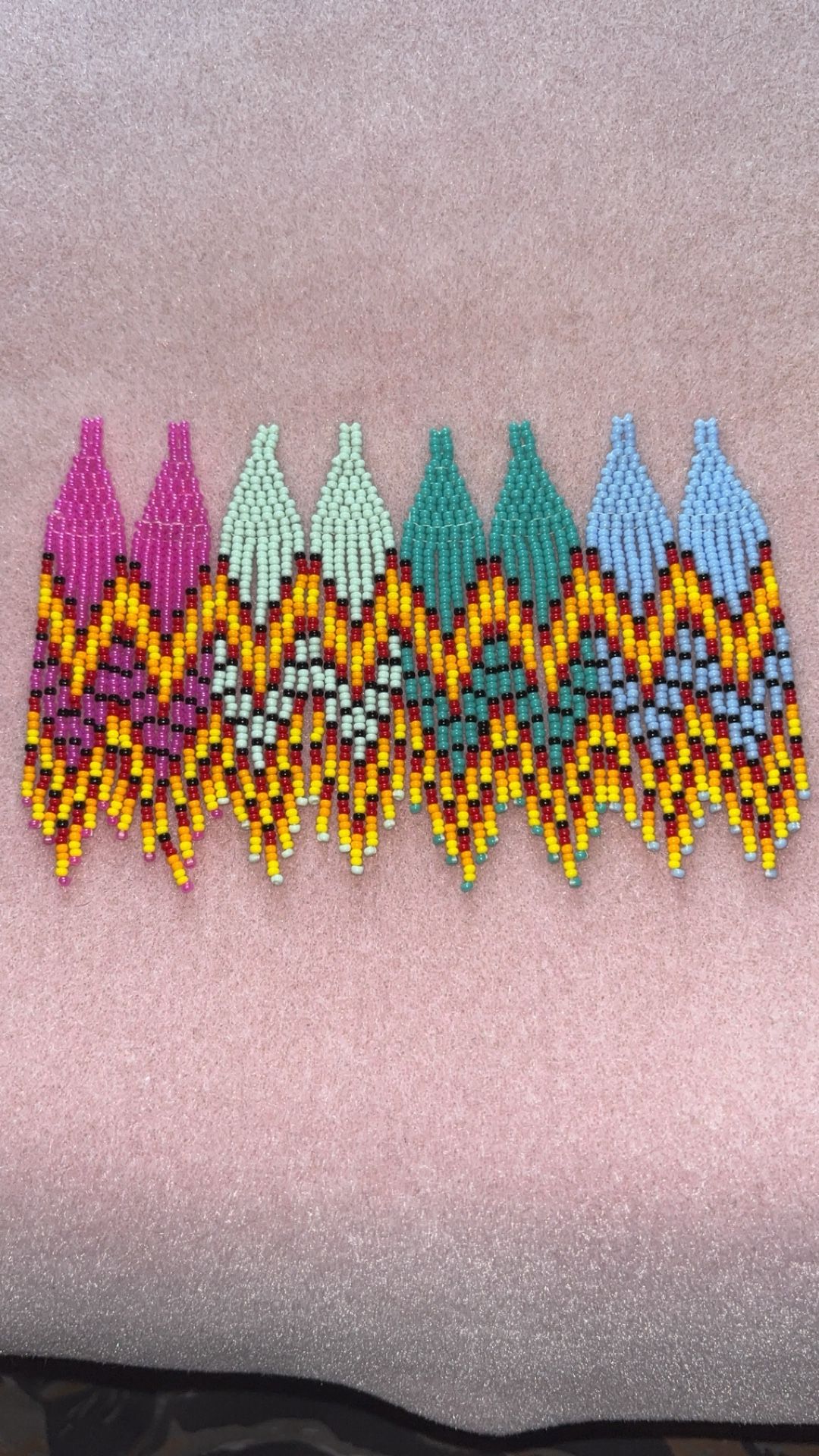 Beaded Fringe Earrings 