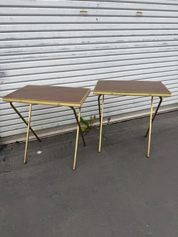 Vintage folding tables MCM
