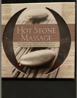 Sterlings Innovations Hot Stone Massage 14 Flat Stones & 64 pg book NEW