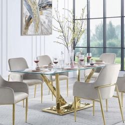5pc Dining Table + 4 Chairs $1799