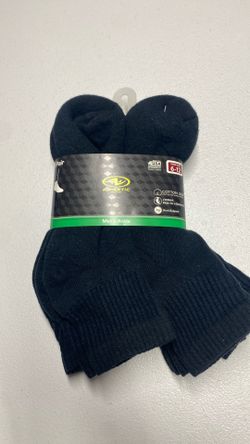 ATHLETIC WORKS MENS ANKLE BLACK SIZE 6-12 #(contact info removed)4