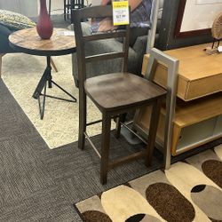 Wooden counter height stool