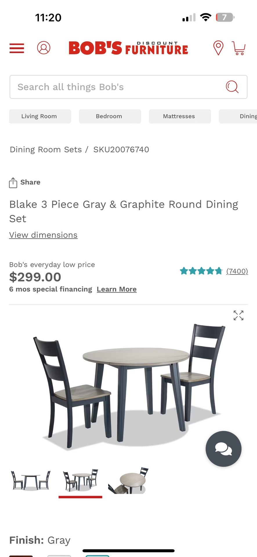 Blake 3 Piece Table Set