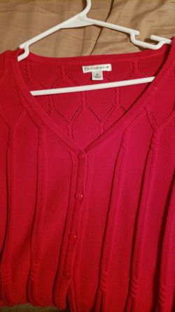 Womens red sweater