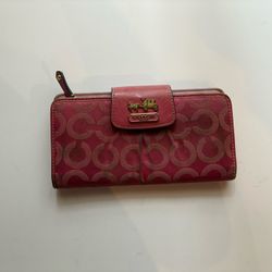 Coach Pink Wallet 