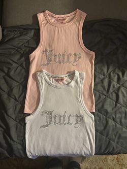 Juicy Couture Tank Tops (pink & white) Size S