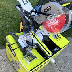 15 Amp 12 in. Corded Sliding Compound Miter Saw with LED Cutline Indicator with diablo blade included 200$ firm