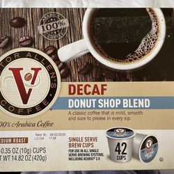 Víctor Allen’s Decaf Coffee K Cups - 42 Count Donut Shop Blend 