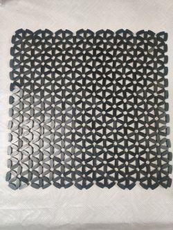 Woven Wood Flower Placemat - Perfect for Dining/Plants