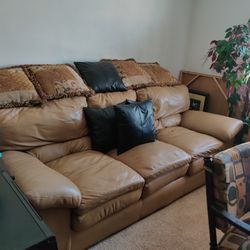 Leather Couch Basically Brand New