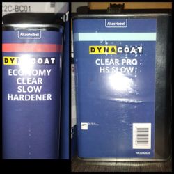 Package $120 *Car Paint :  Akzo Nobel Dyna coat Clear Pro HS Slow And Clear Slow Hardener 