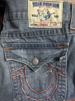 TRU RELIGION JEANS 34 STRAIGHT