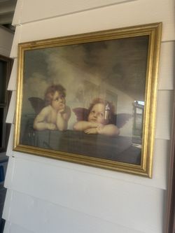 Picture Thinking Of You Angels For Sale 31 1/2’’ L X 26’’ H