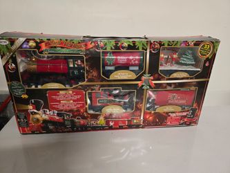 Eztec North Pole Express Light-Up Christmas Train Set