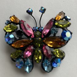 Butterfly Rhinestone Pin 