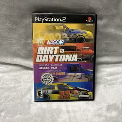 PlayStation 2 PS2 NASCAR Dirt to Daytona video game UNTESTED