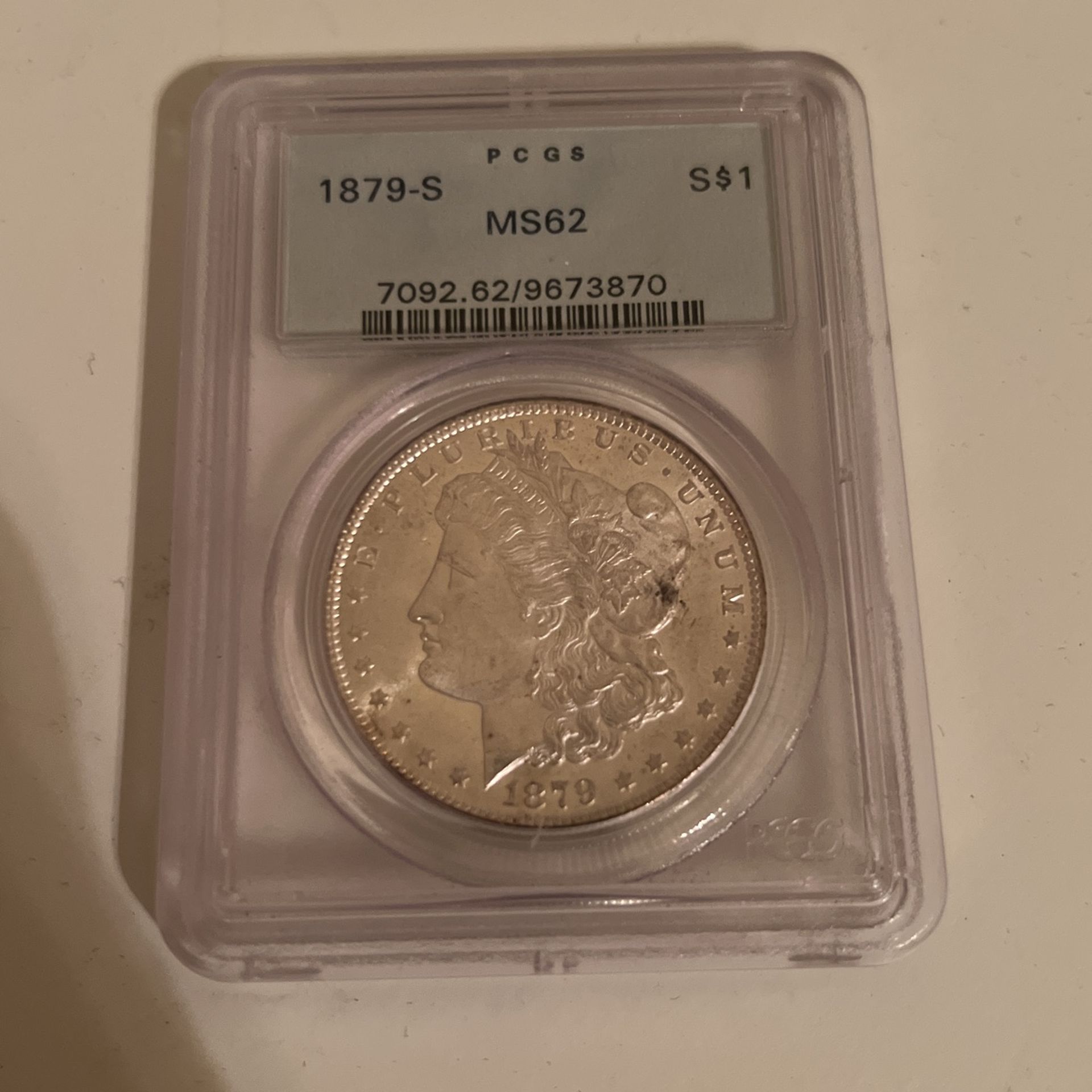 1879s Morgan Silver Dollar Pcgs 62