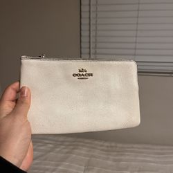 $20 White Coach Wristlet 