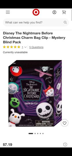 Disney The Nightmare Before Christmas Charm Bag Clip Mystery Blind Pack New Price Firm Corona92879