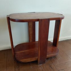 Table Small Solid Oak Wood End Stand Night Coffee Table Wood