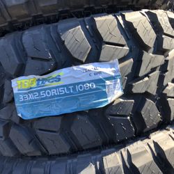 33/1250/15 MUD TERRAIN TIRES IN STOCK