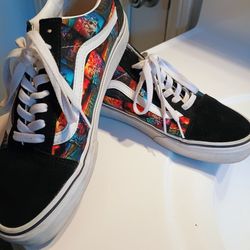 Stranger Things Custom Vans ( Comes With Key Chain)