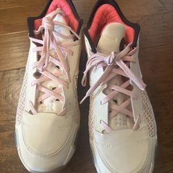 Nike Jordan 38 Basketball Shoe / Coconut Milk And Pink / Size 11.5