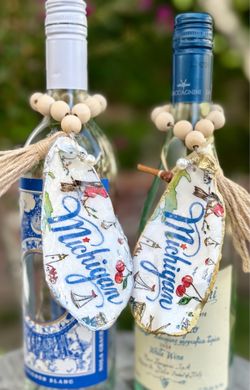 Handmade oyster shell ornaments – Michigan State