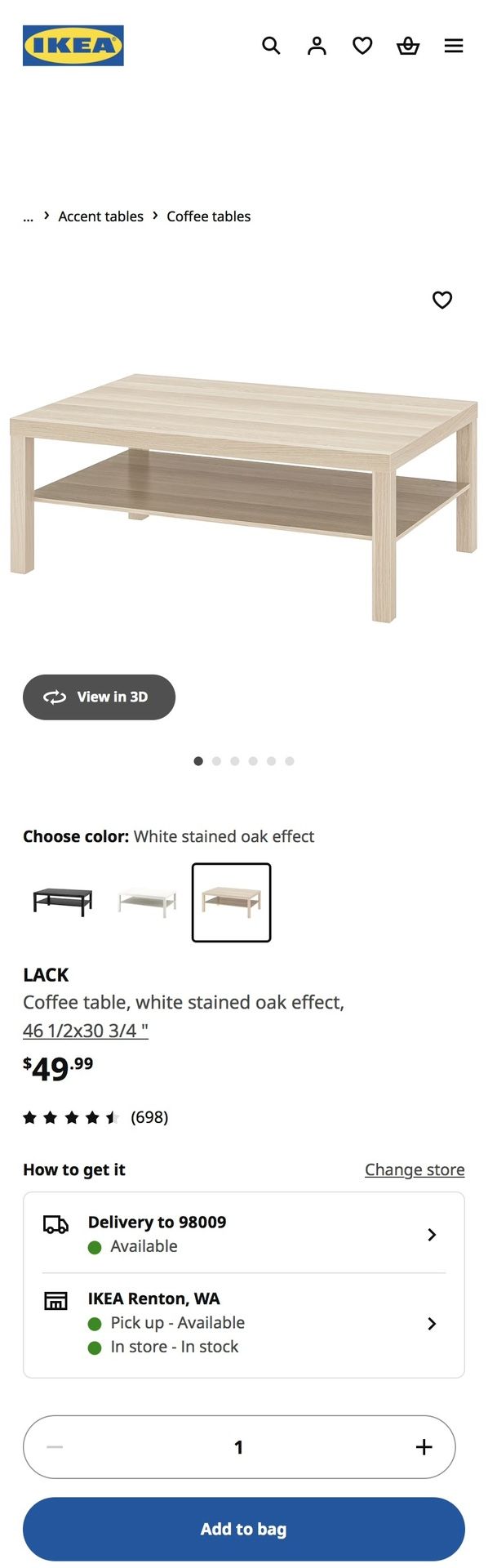 IKEA Lack Coffee Table (Free)